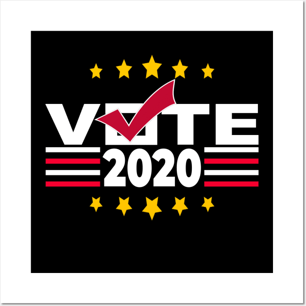 Vote 2020 Biden Trump Wall Art by Netcam